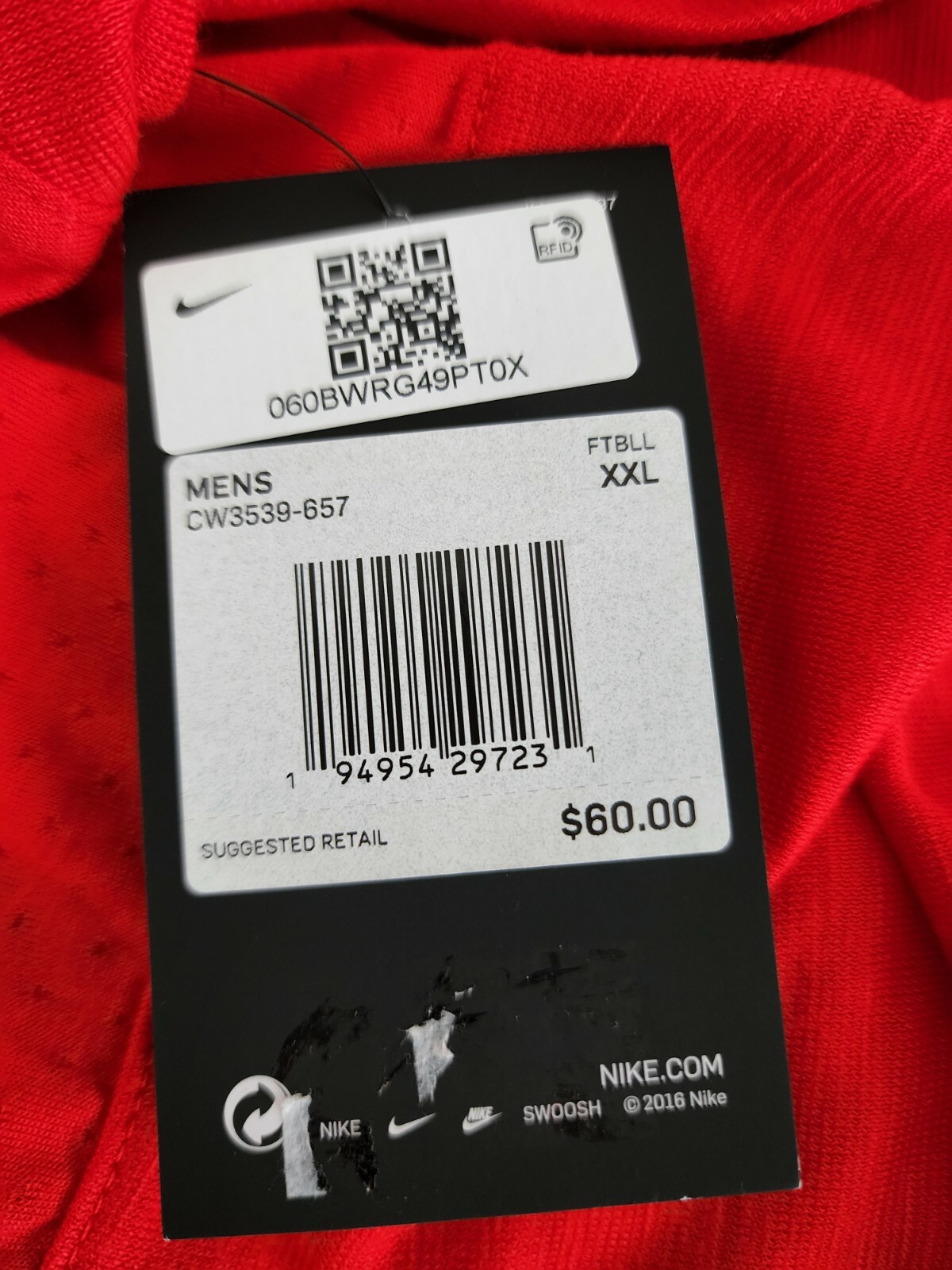 Nike Dri-FIT Team Player Size 2XL Long Sleeve UV Crew Shirt CW3539-657 Nwt gallery