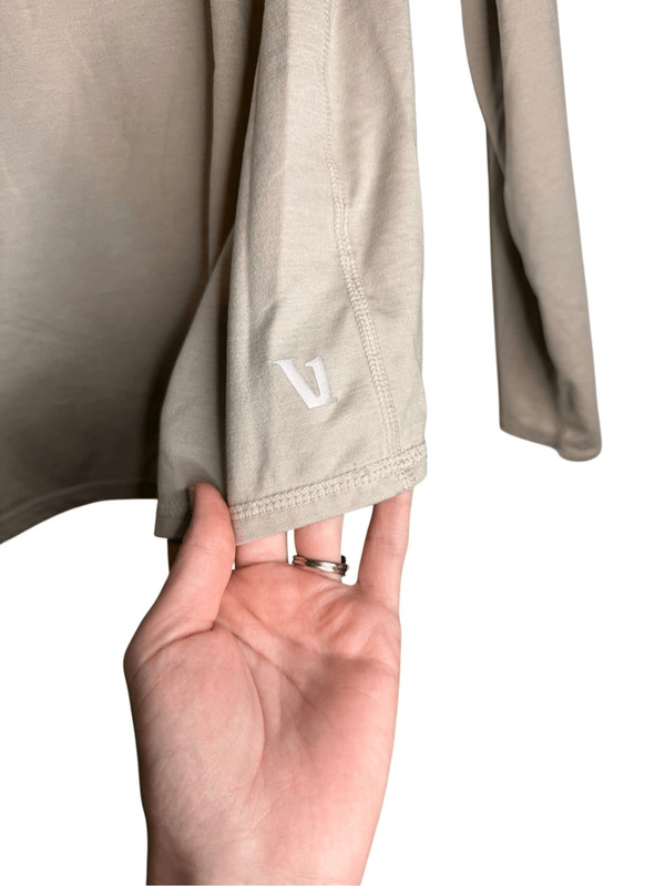 Vuori Ease Performance Half Zip 2.0 Tan Mens Size Medium gallery