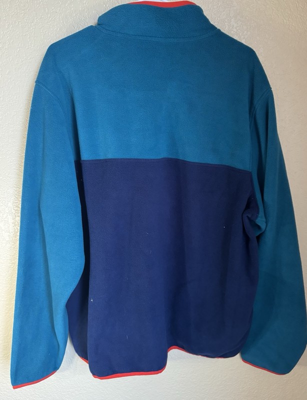 Men’s Lands' End Fleece 1/4 Snap Pullover Sweatshirt Size XL gallery