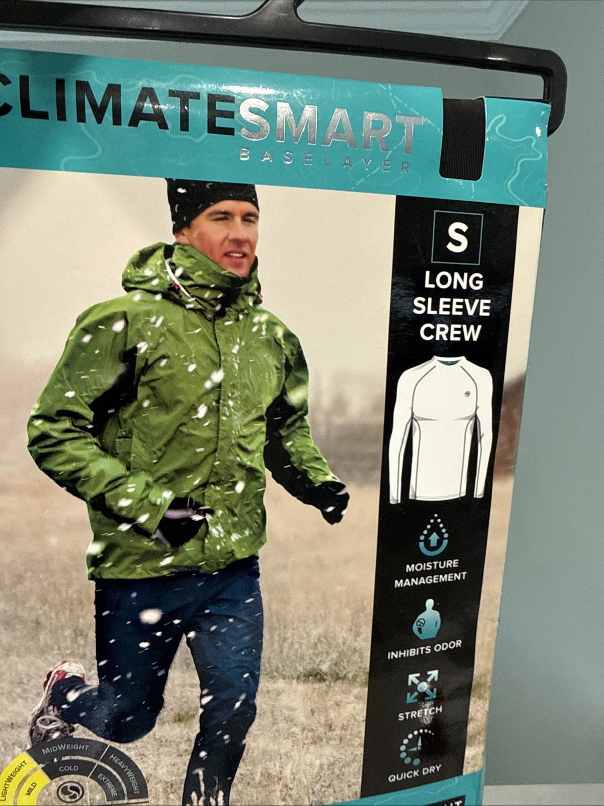 Black Lightweight Climatesmart FlexFit Performance Shirt Base Layer Size Small gallery
