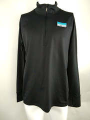 Life is Good Men Active Quarter Zip Pullover LIG Stripes Black Medium 71811