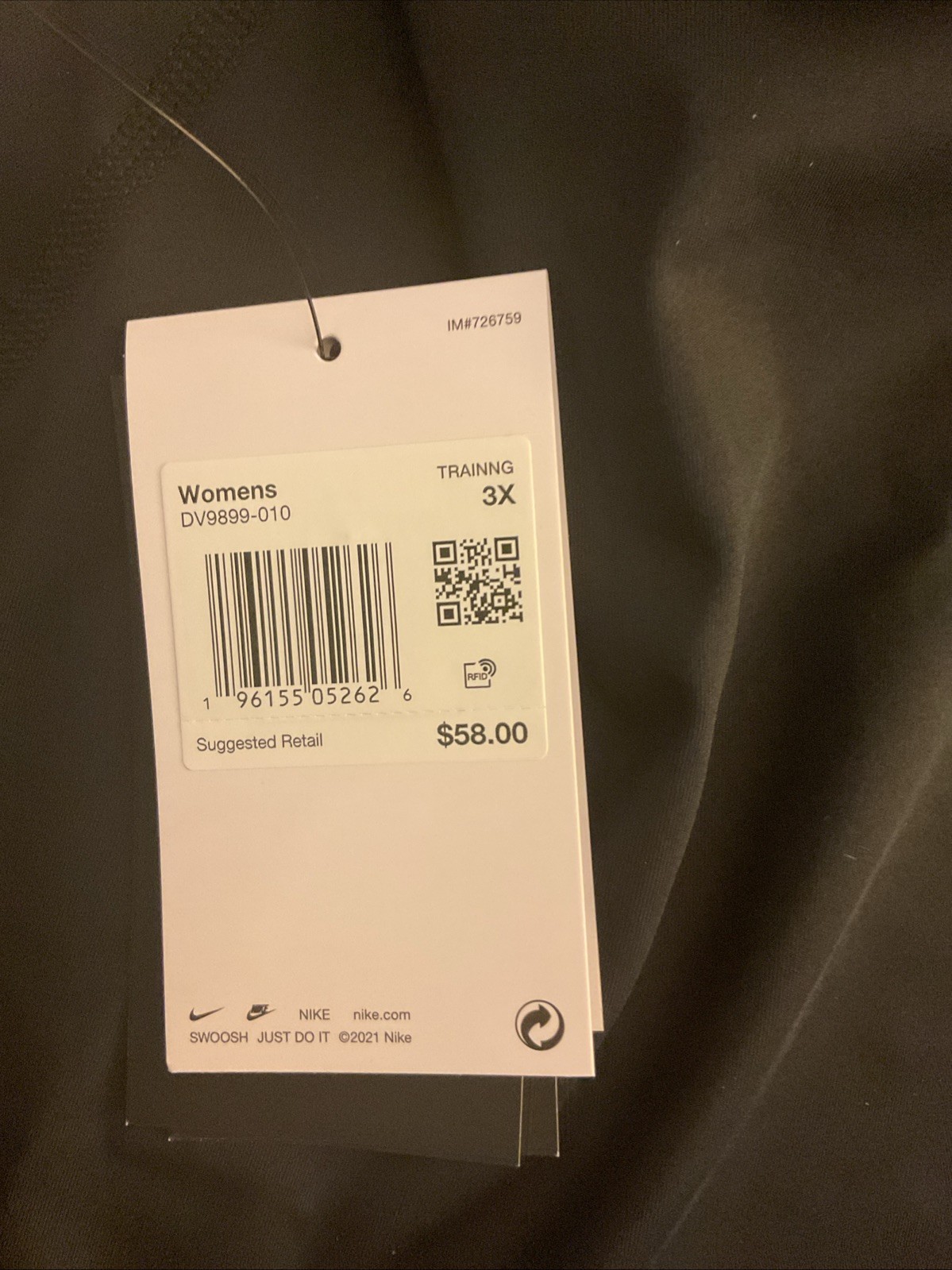 Nike Dri-Fit Black Active Medium-Support Padded Sports Bra Tank Top - 3XL $58 gallery
