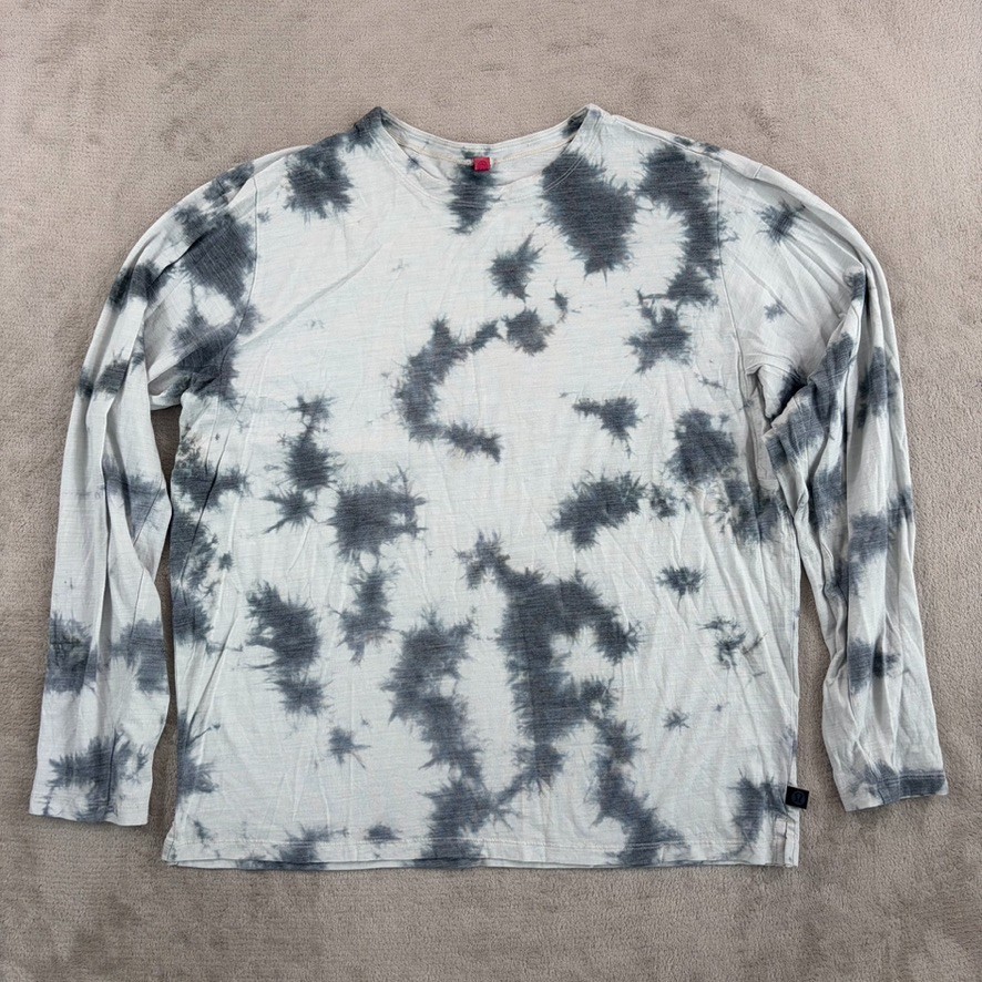 Lululemon Lab Merino Wool Blend Crew Shirt Vapor Asphalt Grey Graphite Tie Dye gallery