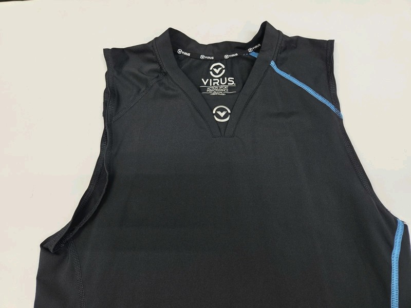Virus Mens Compression Small Fit Action Sport Performance Sleeveless Tank #8117 gallery