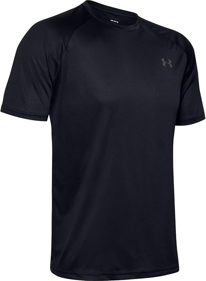 Under Armour Men's Velocity 2.0 Short Sleeve T Shirt Black / Pitch Gray, X-Large gallery
