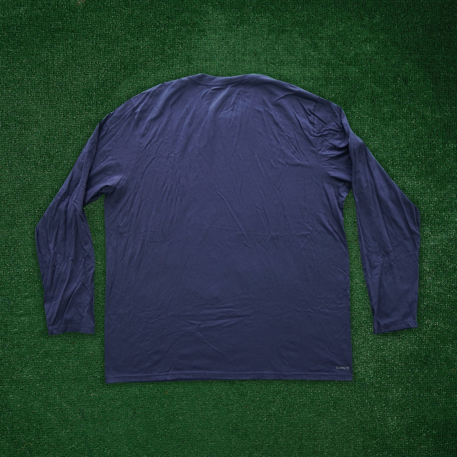 Adidas Men's Long Sleeve Climalite (Navy Blue) Go-To Long Sleeve T-Shirt gallery