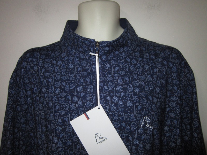 RHOBACK The Washington Performance Q-Zip Quarter Zip Pullover Admiral Navy 3XL gallery