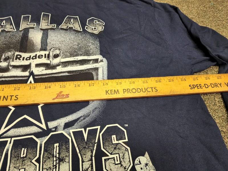 Vtg Dallas Cowboys coaches NFL Mock Turtleneck Helmet t Shirt 1990s riddell gallery
