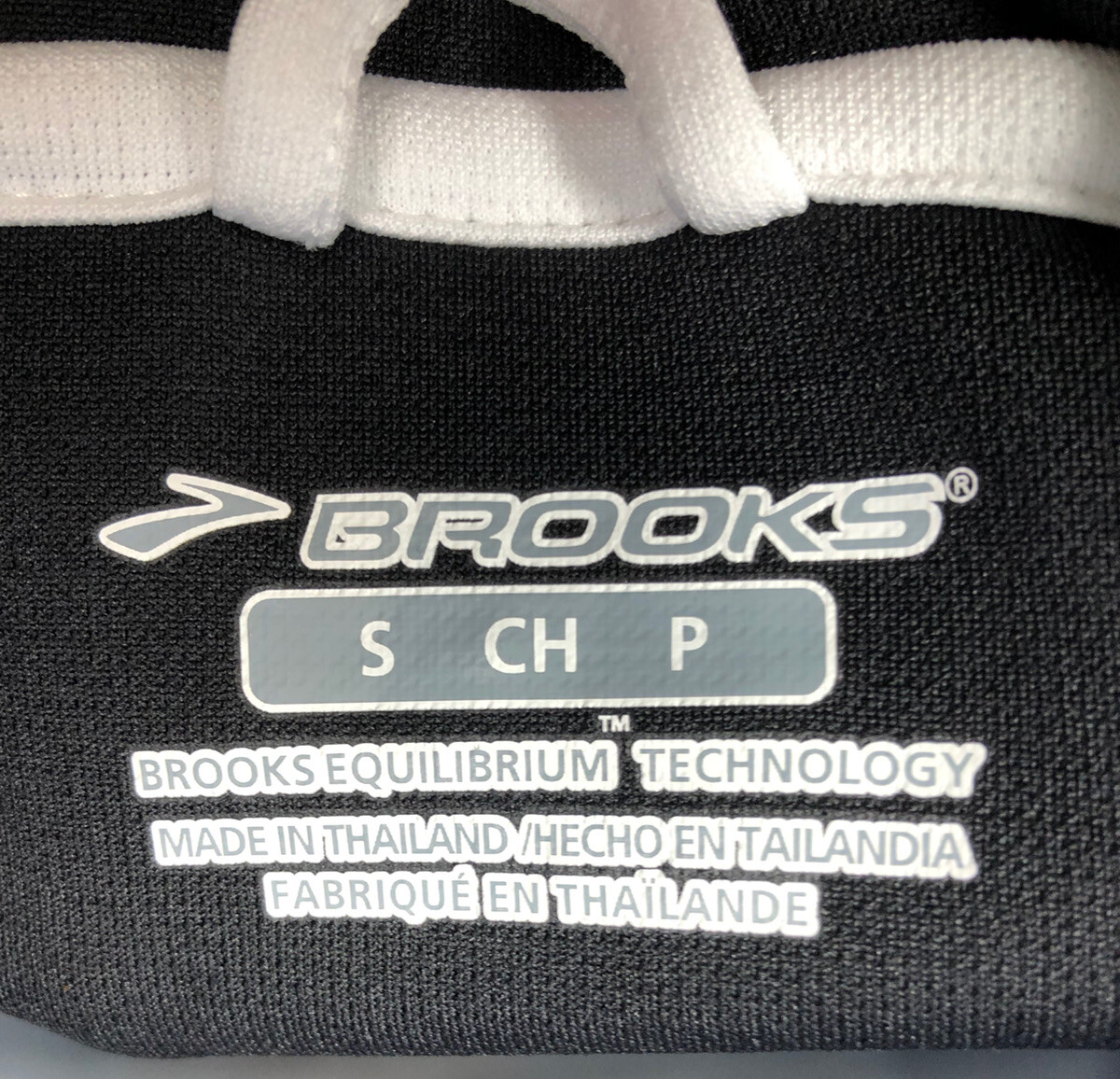 Brooks Running Short Sleeve Black & White Polo Fitness Golf Size Small NWT gallery