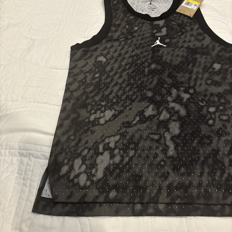 Nike Jordan Small Sport Dri-FIT Mesh Jersey Jumpman Black FN5854-010 NWT $55 gallery