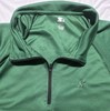 Starter Dri-Star Long Sleeve Pullover 1/4 Zip Shirt Size Large Green VGC gallery