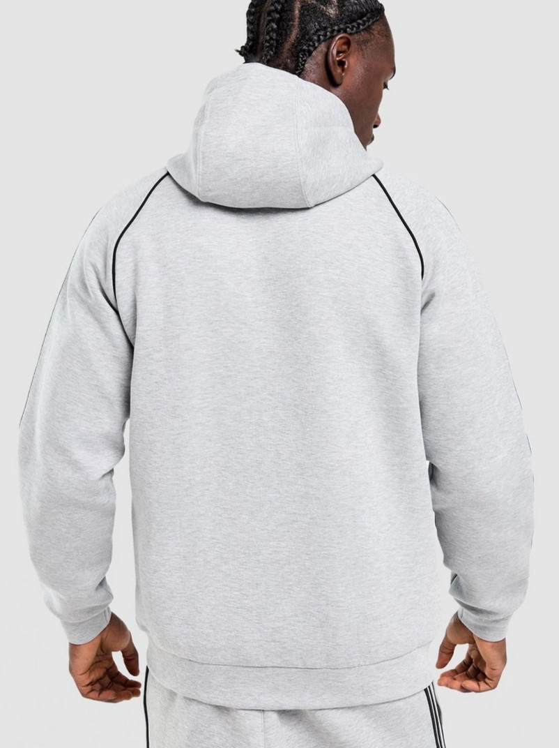 adidas Originals SST Spacer Full Zip Hoodie Mens M L XL Grey Bungee KH4194 gallery