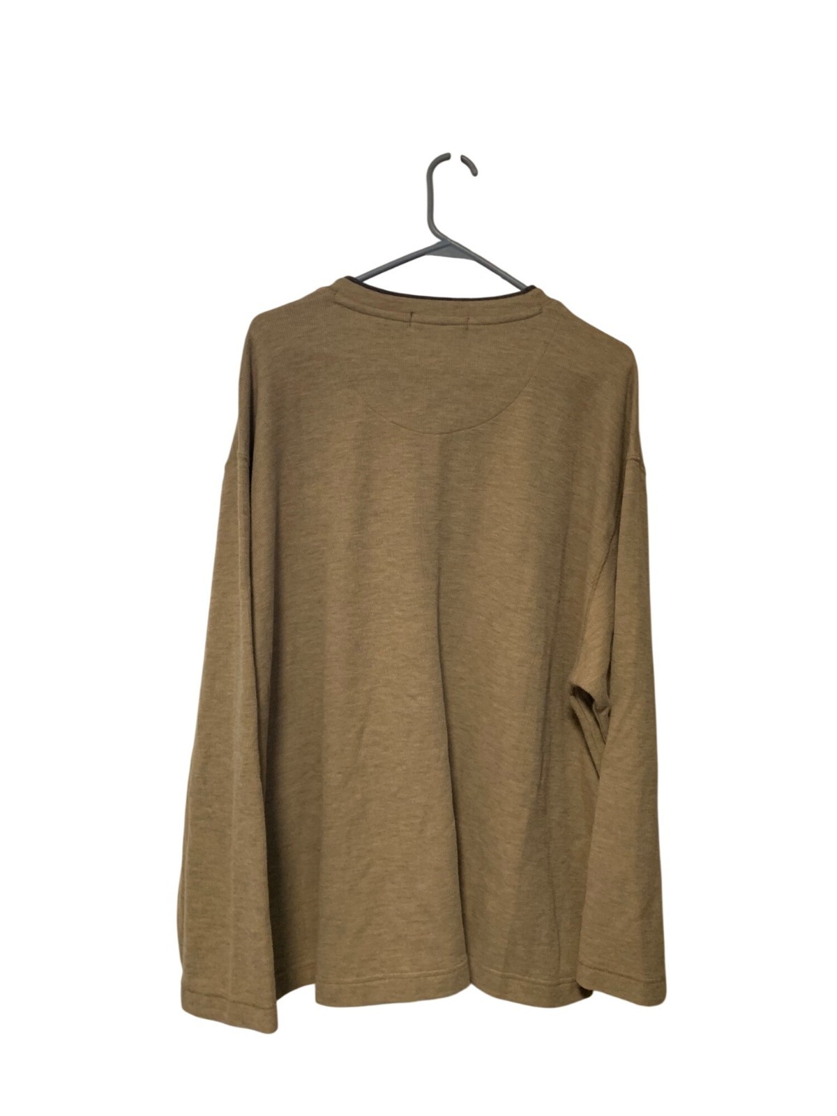 Basic Equipment Mens Size 3X Pullover Thermal SHirt Top Long Sleeve Waffleknit V gallery