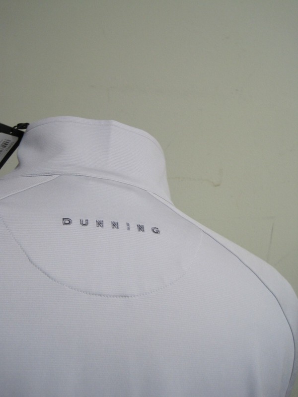 Dunning Mens Large Player Jersey 1/4 Zip golf pullover Grey NEW NWT club logo gallery