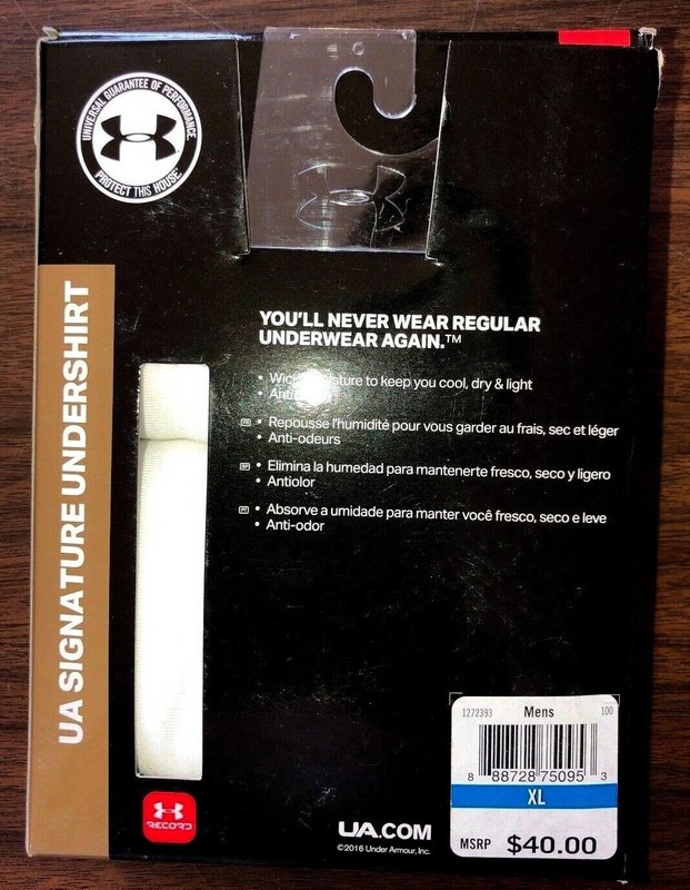 Under Armour Core CREW Top 2-Pack Undershirt White NEW NO BOX S - 3XL gallery