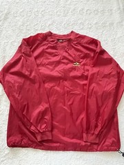 Men’s Easton XXL Wind Breaker Pullover Long Sleeve Red Baseball Waterproof Logo