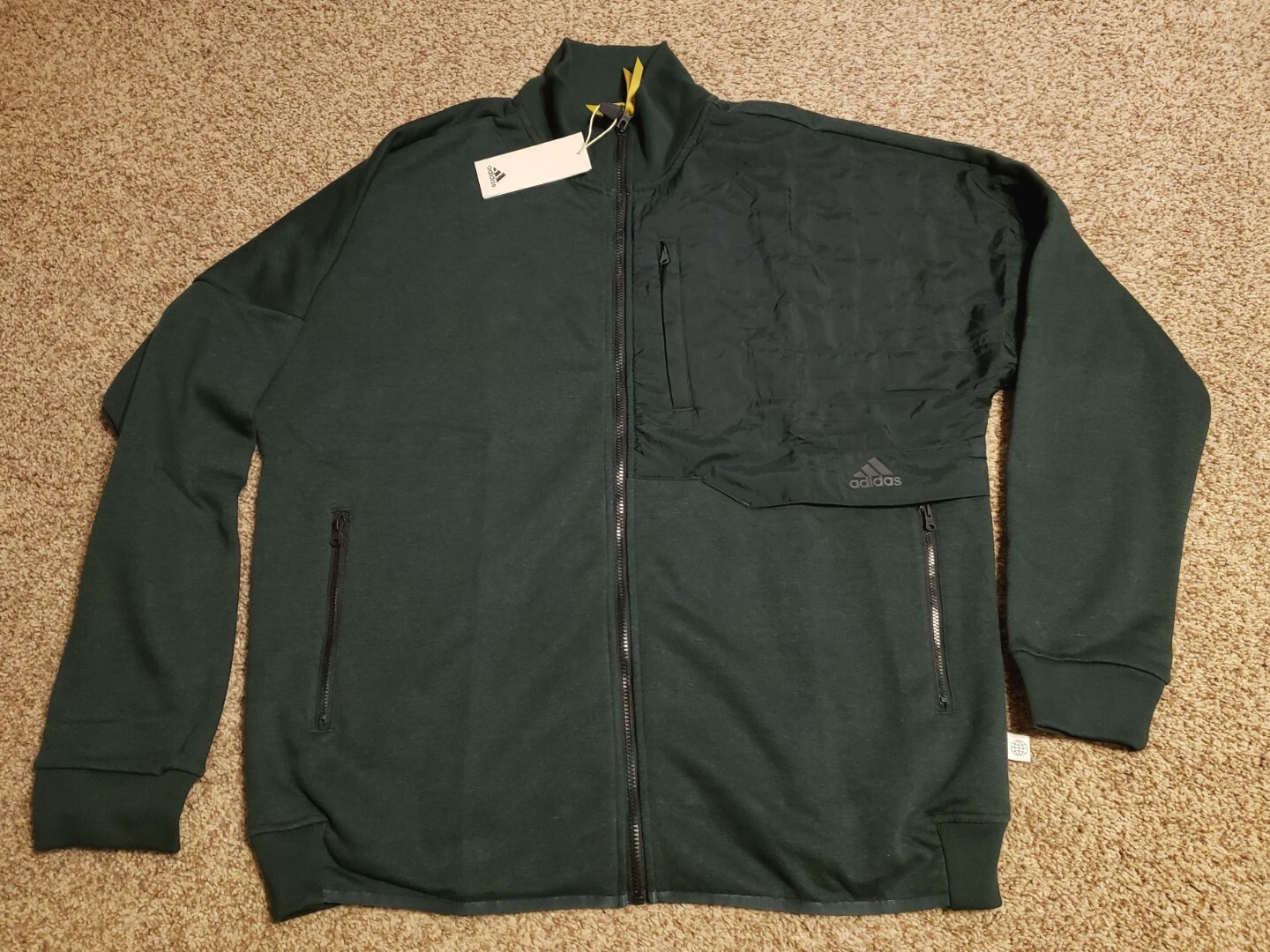 $120 Adidas 4CMTE Track Top HM6234 Shadow Green / Pulse Olive Men's Size XL gallery