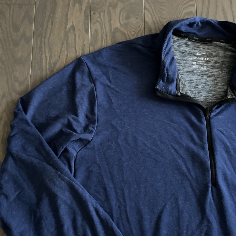 Nike 1/2 Zip Training Pullover Top Shirt Sweatshirt Mens 2XL XXL Blue 885412-429 gallery
