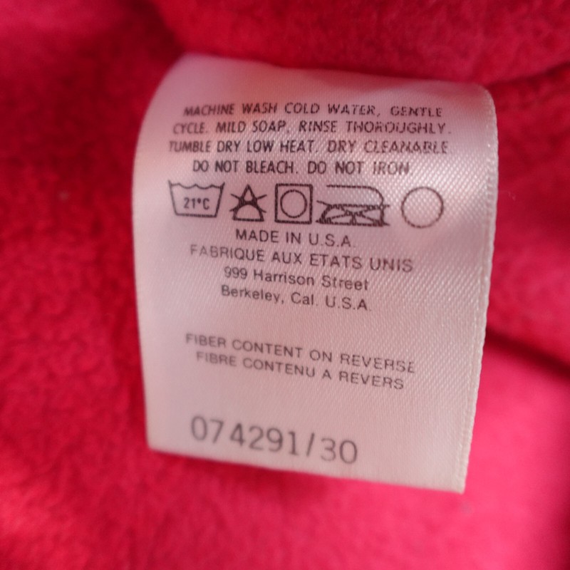 Vintage The North Face Sweater Medium Pink V-Neck 1/4 Zip USA Made 1990 Dicky gallery