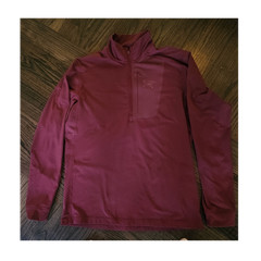 Arc’teryx Iconic Rho LT Burgundy 1/4 Zip L Men’s Hiking Climbing Base Layer