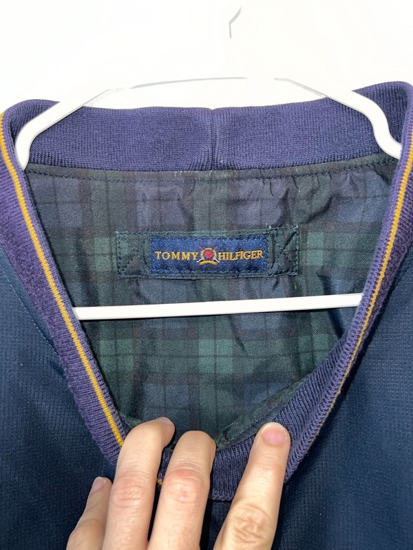 Vintage Tommy Hilfiger Golf Reversible Windbreaker Pullover Top Size XXL Large gallery