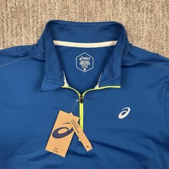 Asics Ready Set Half Zip Blue Mens Size Medium Running Outdoor NWT ￼
