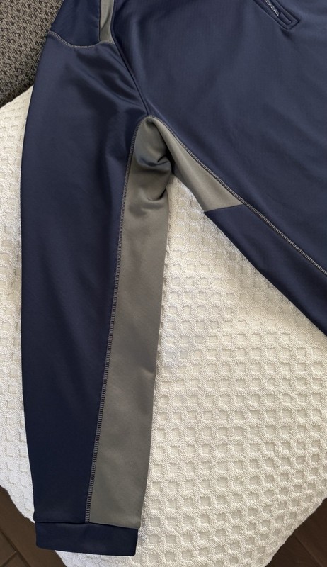 KJUS Diamond Fleece Half Zip Midlayer Pullover Navy Grey Size 56 2XL MG25-D01 gallery