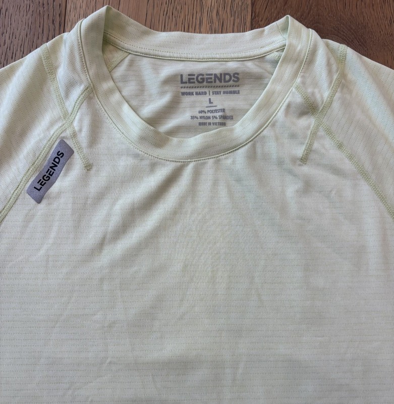 Legends Enzo Shirt Men Large Short Sleeve Performance Training Workout Gym Yoga gallery