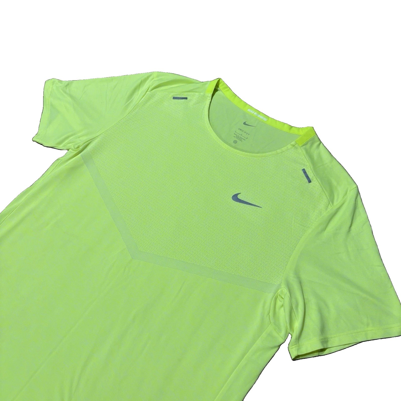 Nike Rise 365 Dri-FIT SS Running Shirt Volt Yellow Men’s large - CZ9184-703 NWOT gallery