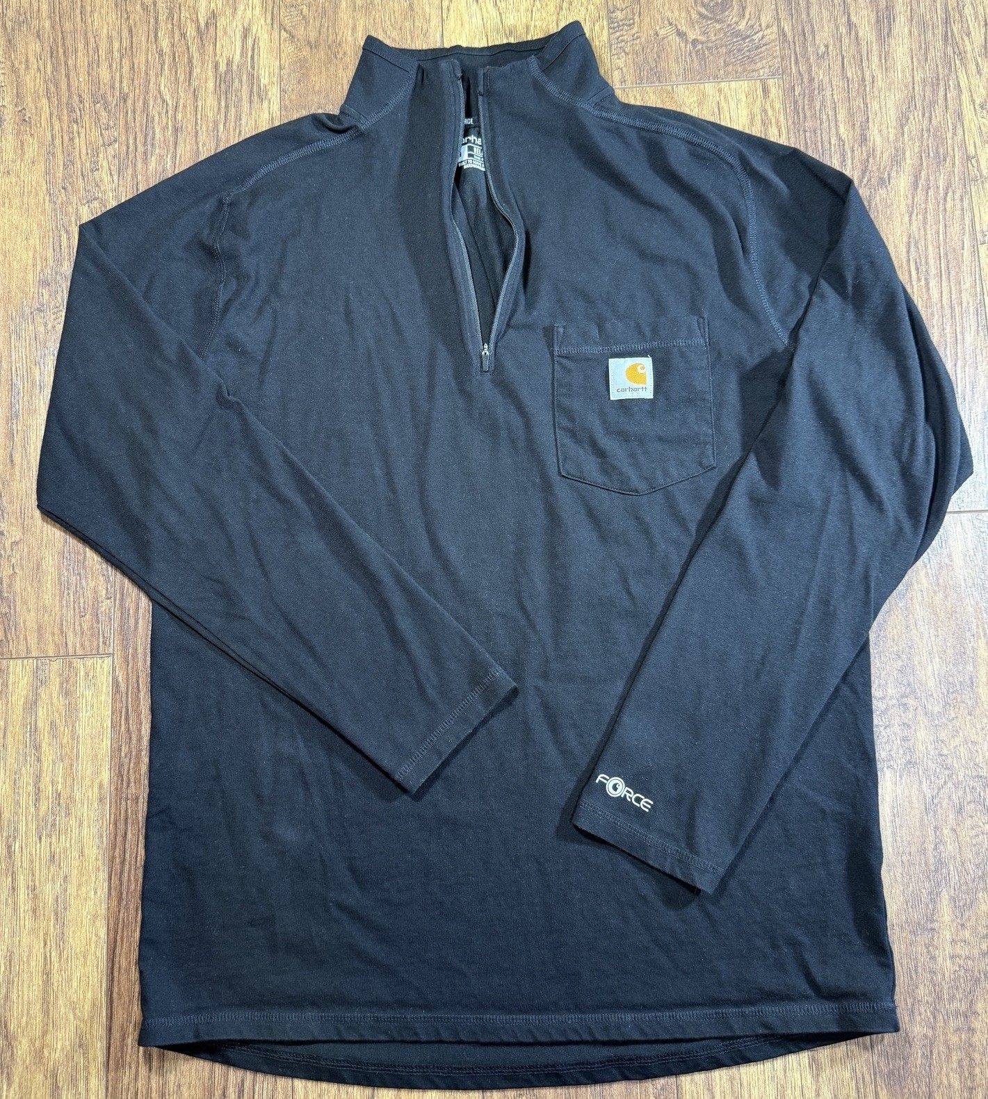 Carhartt Force Relaxed Fit 1/4 Zip Long Sleeve Shirt - Men’s M gallery