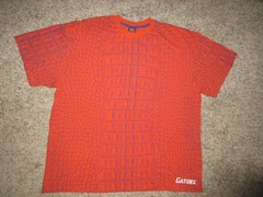 VTG TEAM NIKE UNIVERSITY OF FLORIDA GATORS T-SHIRT MEN SZ XL ORANGE BLUE PRINT