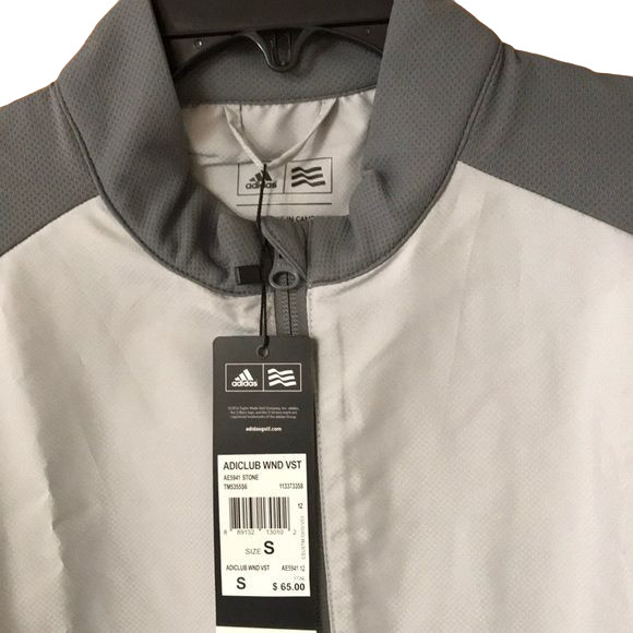 adidas Golf Men's Club Wind Vest Size S gallery