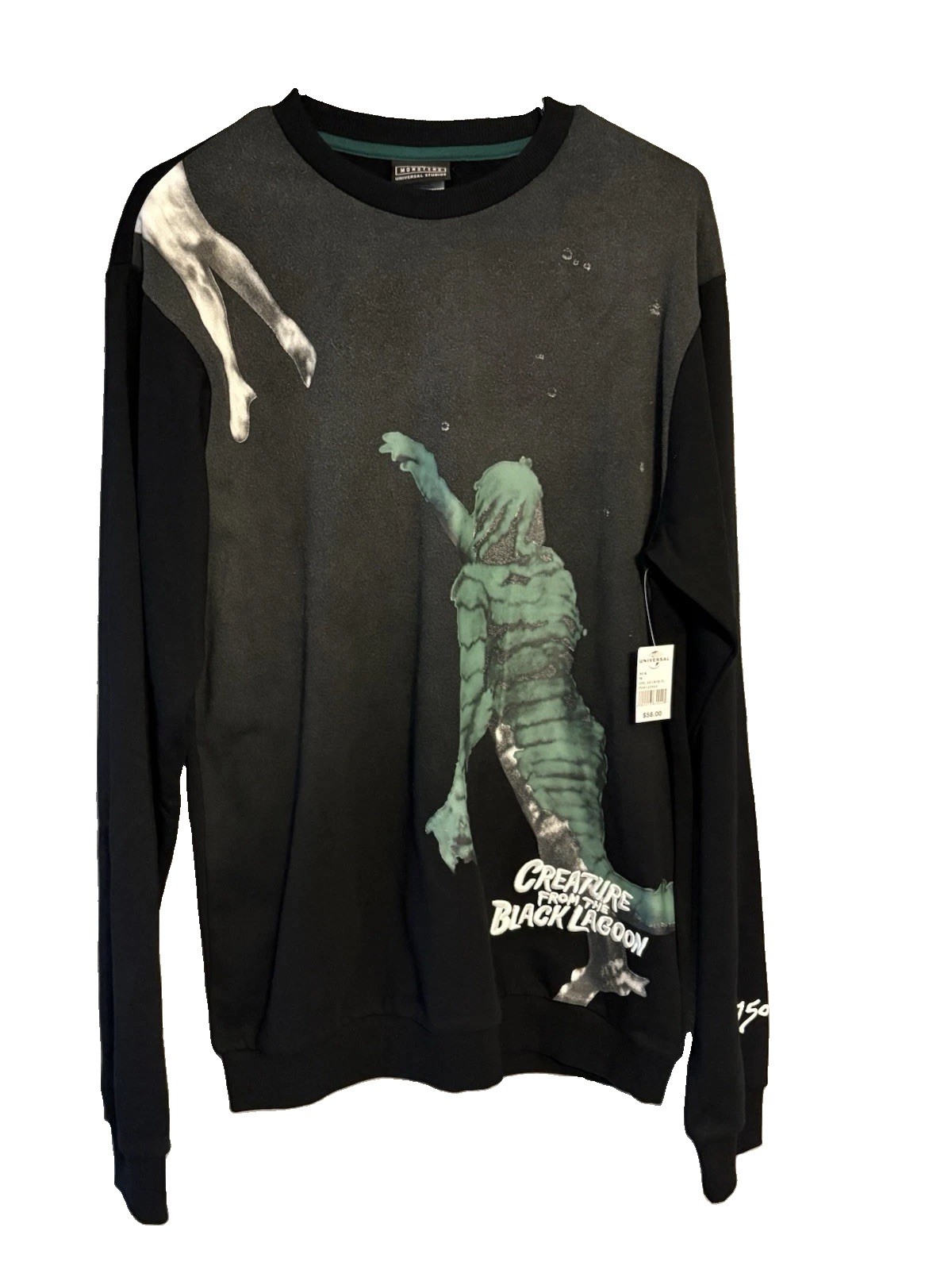 Universal Monsters Creature From The Black Lagoon Fleece M gallery