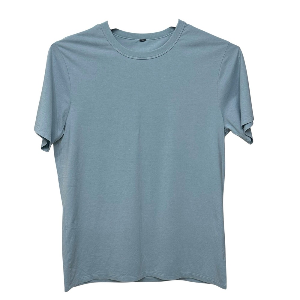 Lululemon Men’s Size M 5 Year Basic Tee Pima Cotton Vitasea Short Sleeve Blue