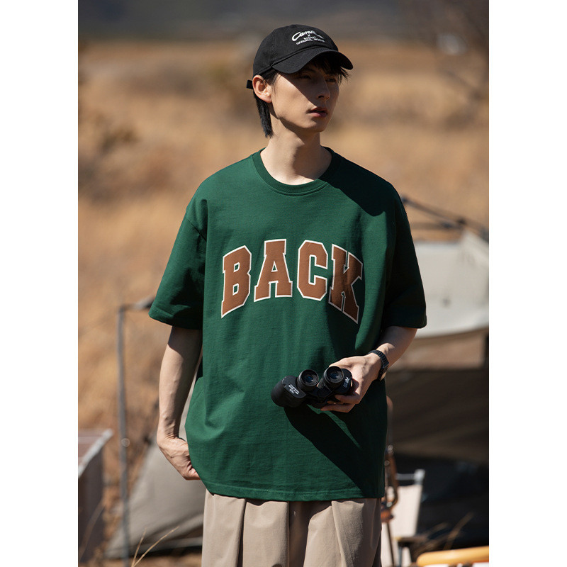 Cotton Short Sleeve T-shirt Men's and Women's Summer New Vintage Print Tops gallery