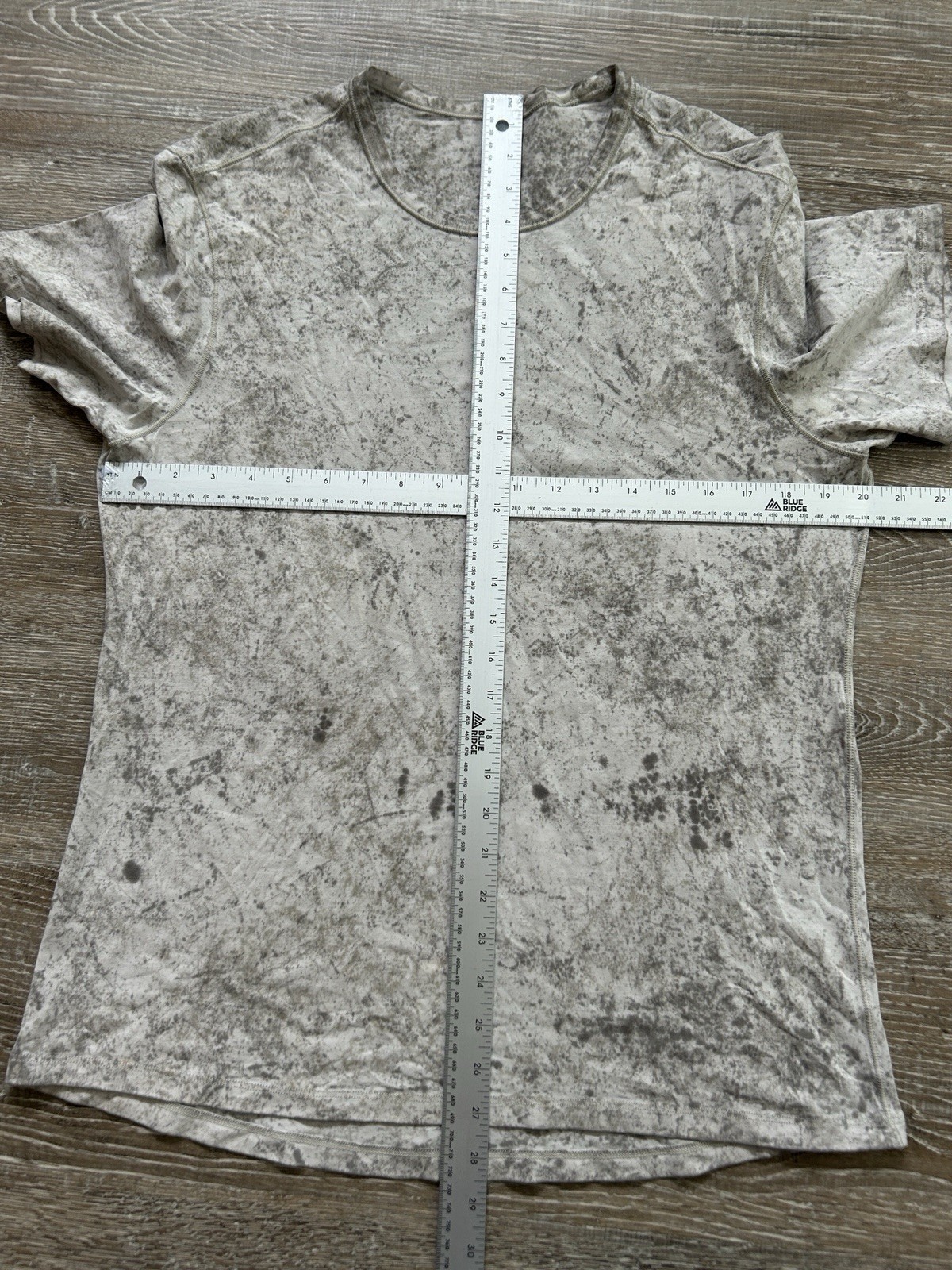 Lululemon 5 Year Basic Short Sleeve T-Shirt Large Cirrus Marble Print vitasea gallery