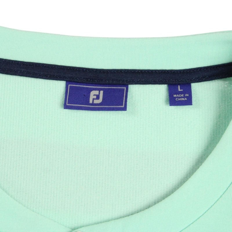 FootJoy Henley Shirt Mens L Azure Golf Long Sleeve Athletic Pullover $145 NEW gallery
