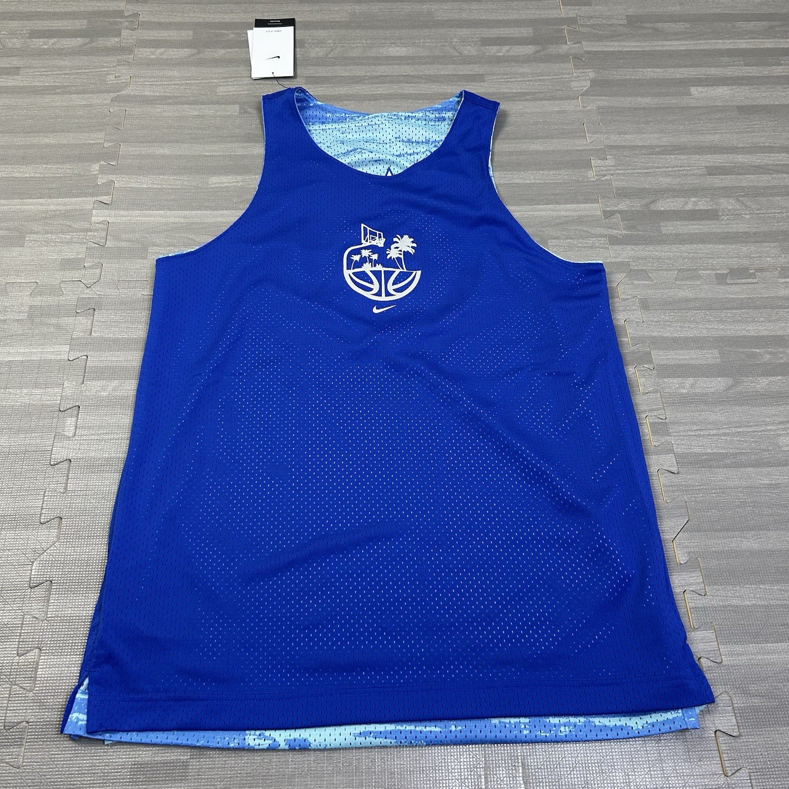 Nike Dri-Fit Reversible Mesh Basketball Jersey Mens Size Small DV9606 Blue $70 gallery
