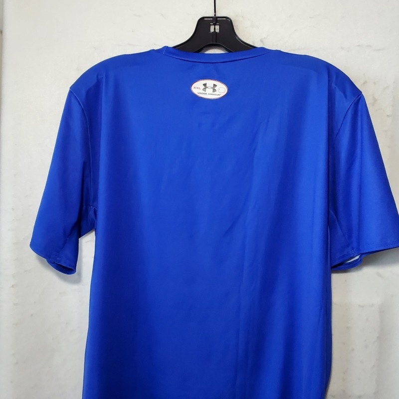 Under Armour Compression Shirt Superman Mens XXL Logo US FLAG CREW-NECK gallery
