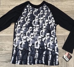 2015 Star Wars Performance Tee Stormtroopers Long Sleeve T-Shirt Size Large