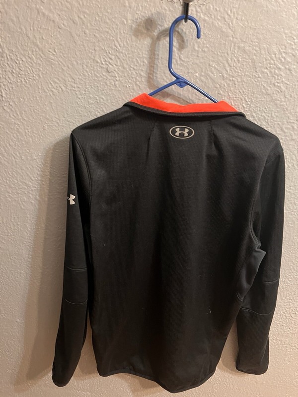 Under Armour Men’s Black 1/4 Zip Up Pullover Fitted Size Medium gallery