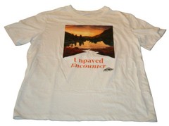 Nike Trail Unpaved Encounter Graphic Tee Mens L White Dri-FIT Hiking Running