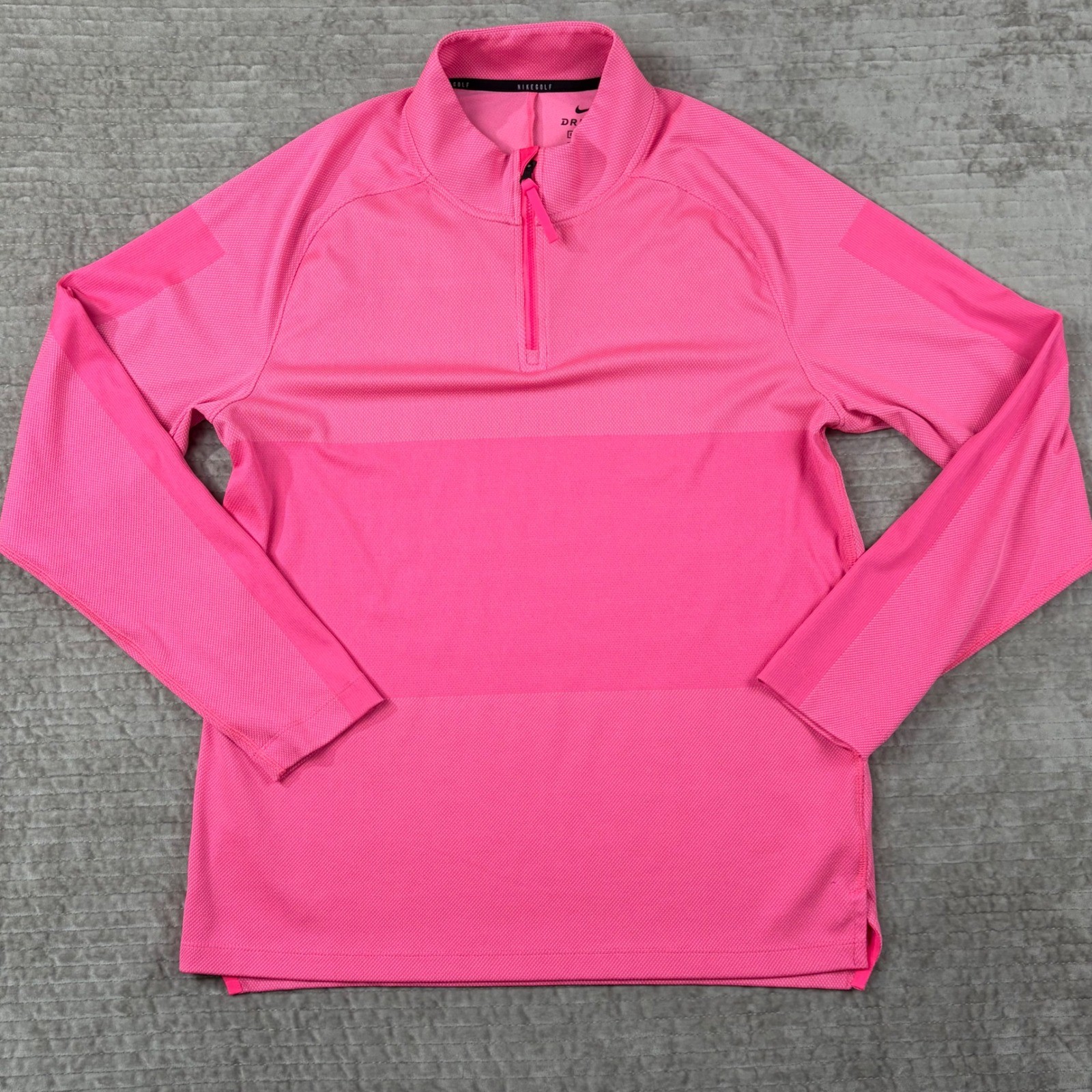 Nike Golf Dri-FIT 1/4 Zip Pullover Pink Mens Medium CU9828-639 Long Sleeve Top gallery