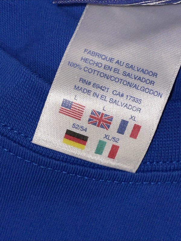 Reebok Mens Large T-Shirt Athletic Tee Royal Blue Performance Cotton Sport EUC gallery
