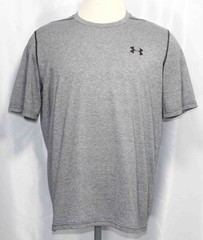 Under Armour Threadborne Gray Heather Active T-Shirt Mens Size Large