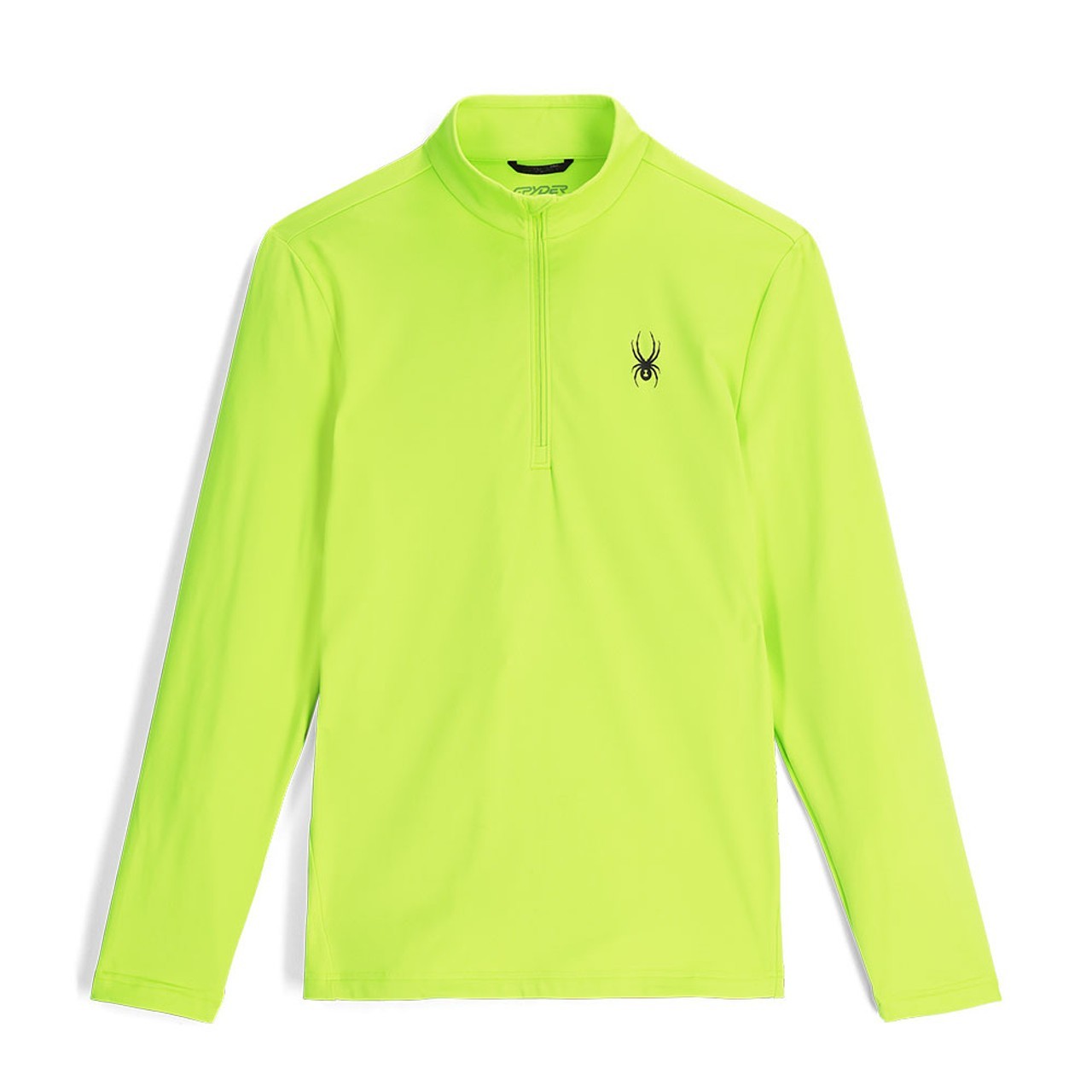 Men's SPYDER Prospect 1/2 Zip T-Neck Mid-Layer Top - LIME gallery