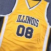 Basketball Jersey Men Yellow Illinois 08 Baisa Mesh Sleeveless gallery