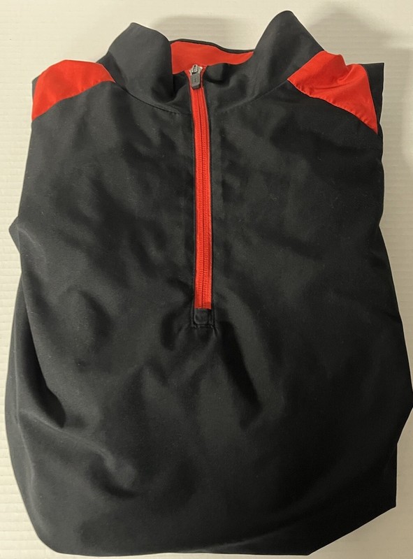 Pro Series 1/4 Zip Outerwear Pullover Med Black/Red gallery