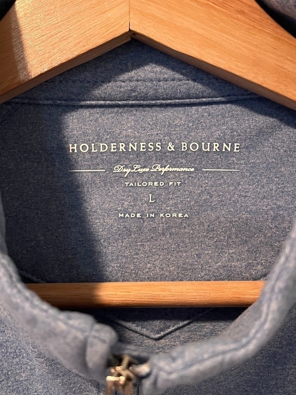 Holderness & Bourne Westland Quarter Zip Pullover Trumid Trading Mens L Golf gallery