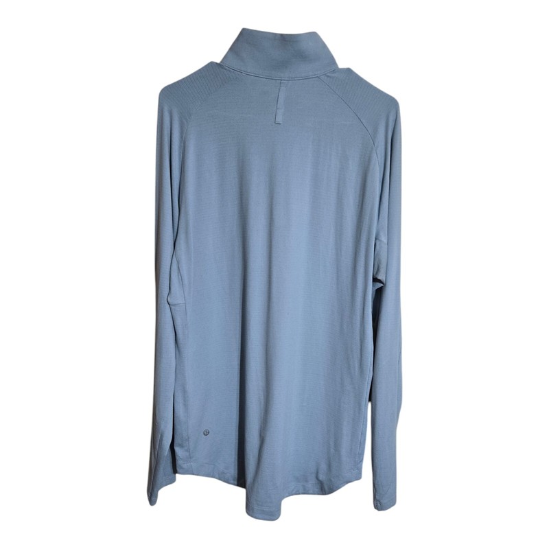 Lululemon Top Men M Blue Drysense Training Half-Zip Athleisure Sportswear gallery